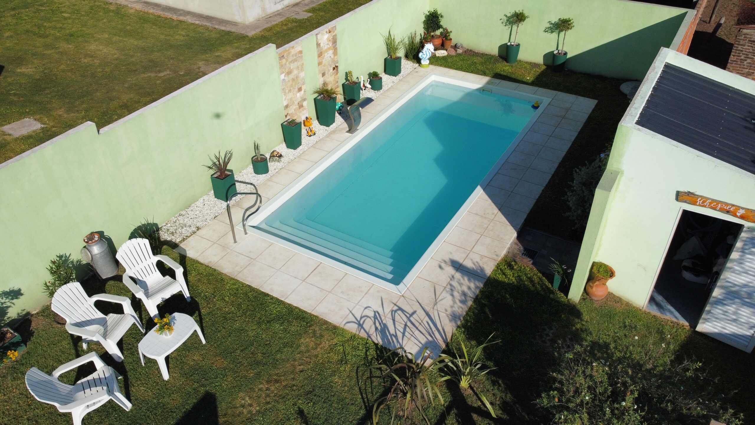 Piscina de Fibra 8×3.5 mts