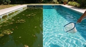 agua verde en mi piscina