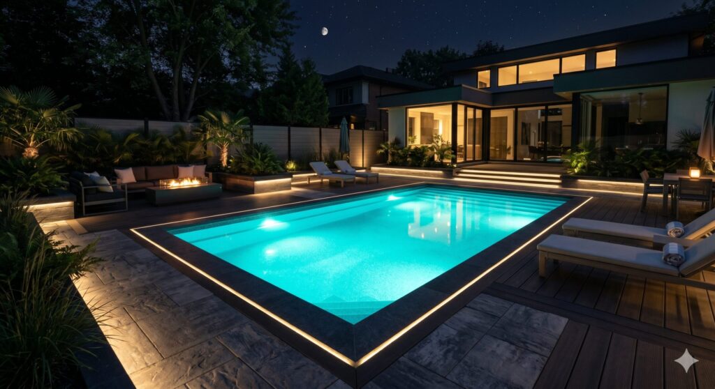 iluminacion led para piscinas