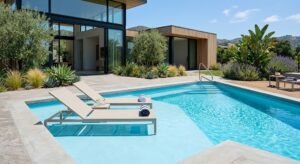 Cobertores Térmicos vs. Lonas: ¿Qué conviene para tu piscina? 2 piscinas con playa humeda