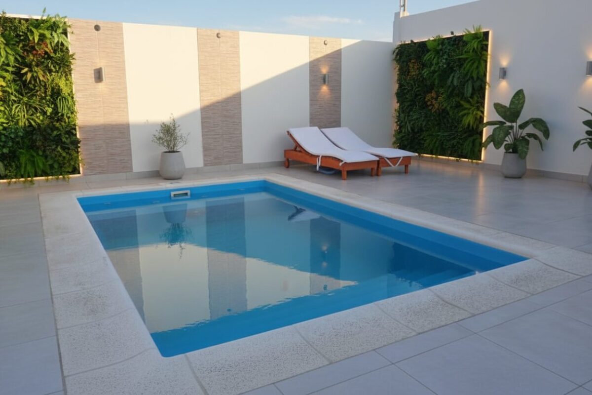 Piscina de Fibra 5x3 mts